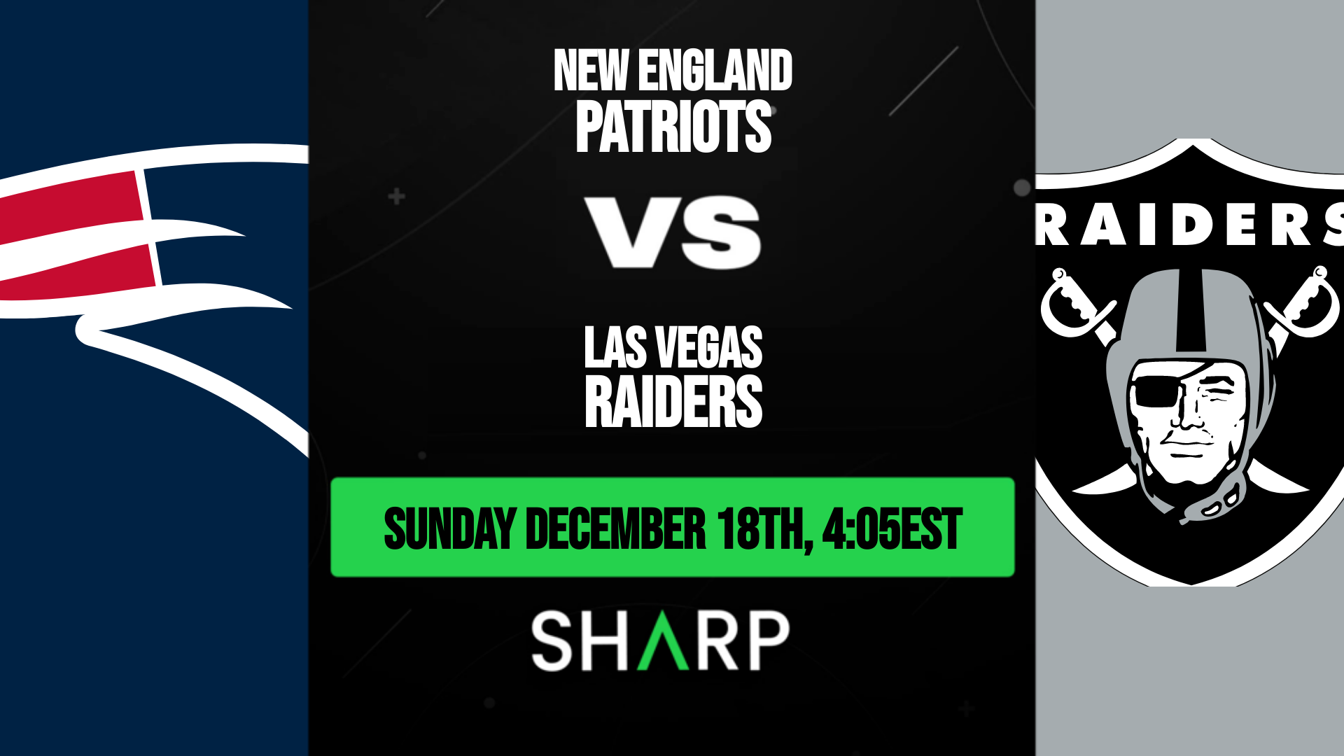 New England Patriots vs Las Vegas Raiders Matchup Preview - December 18th,  2022