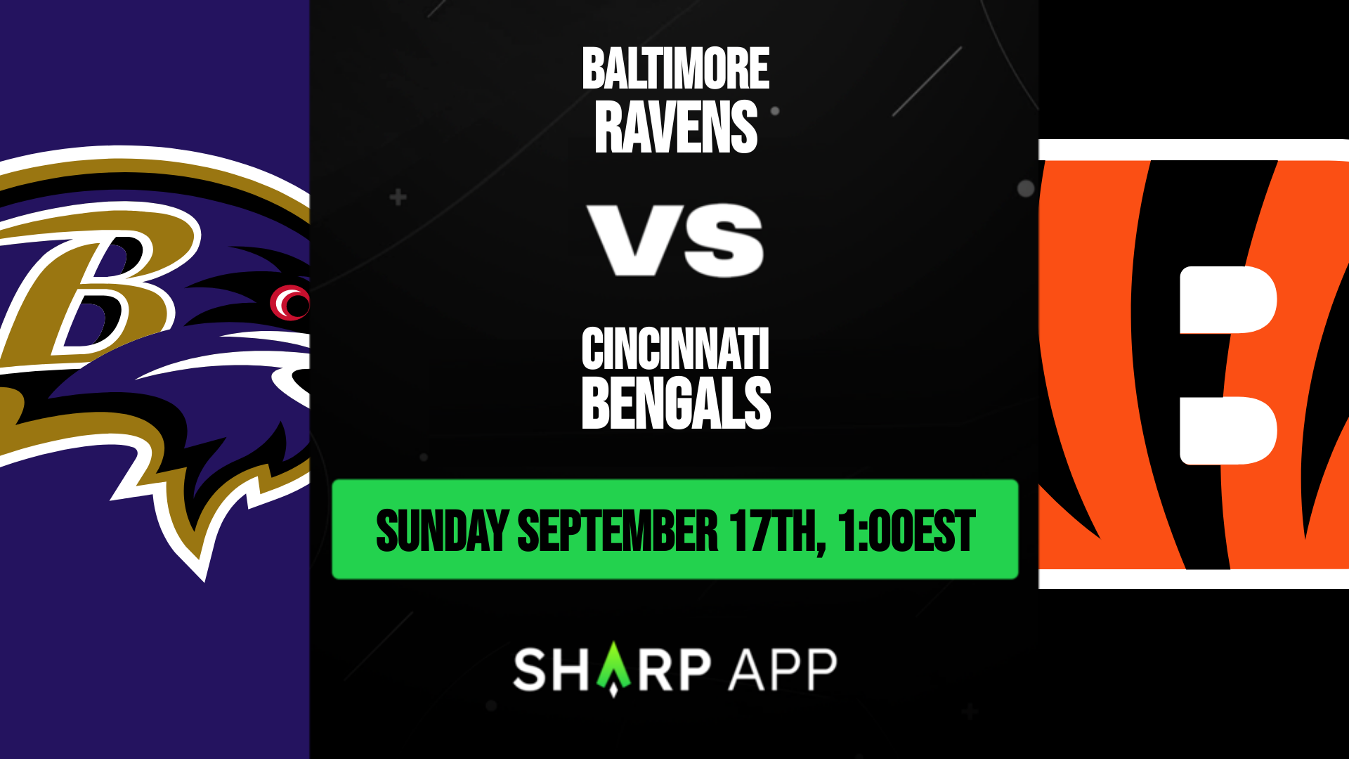 Baltimore Ravens vs. Cincinnati Bengals betting odds for NFL playoffs