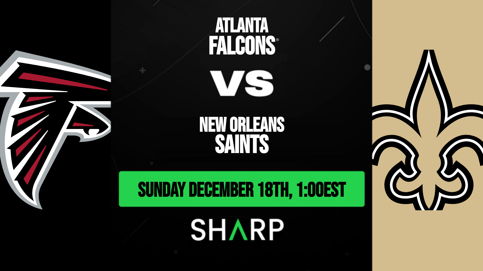 Atlanta Falcons vs New Orleans Saints - December 18, 2022