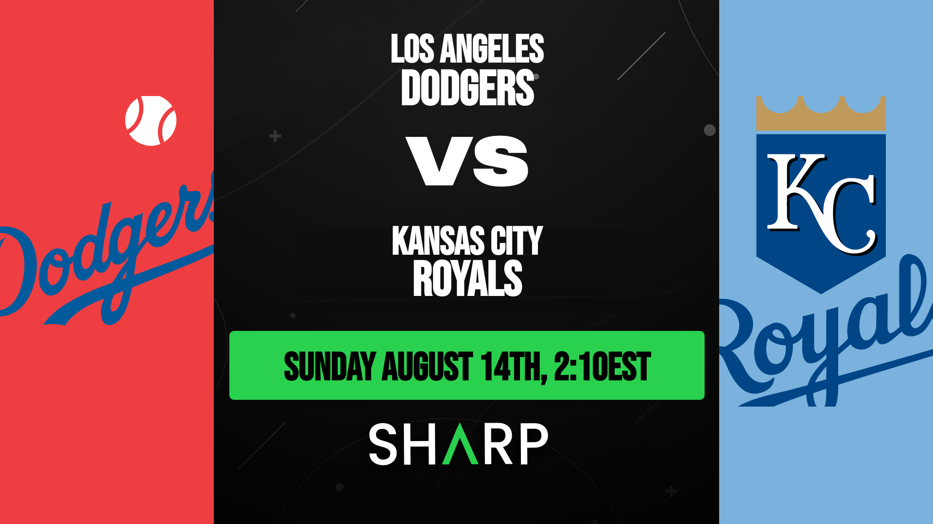 Los Angeles Dodgers @ Kansas City Royals Matchup Preview - August 14th, 2022