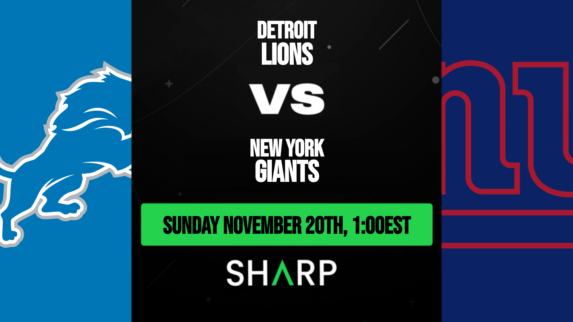 Detroit Lions vs New York Giants Matchup Preview - November 20th, 2022