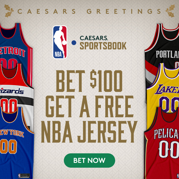 Caesars: Bet $100 on NBA and Get a Free Jersey