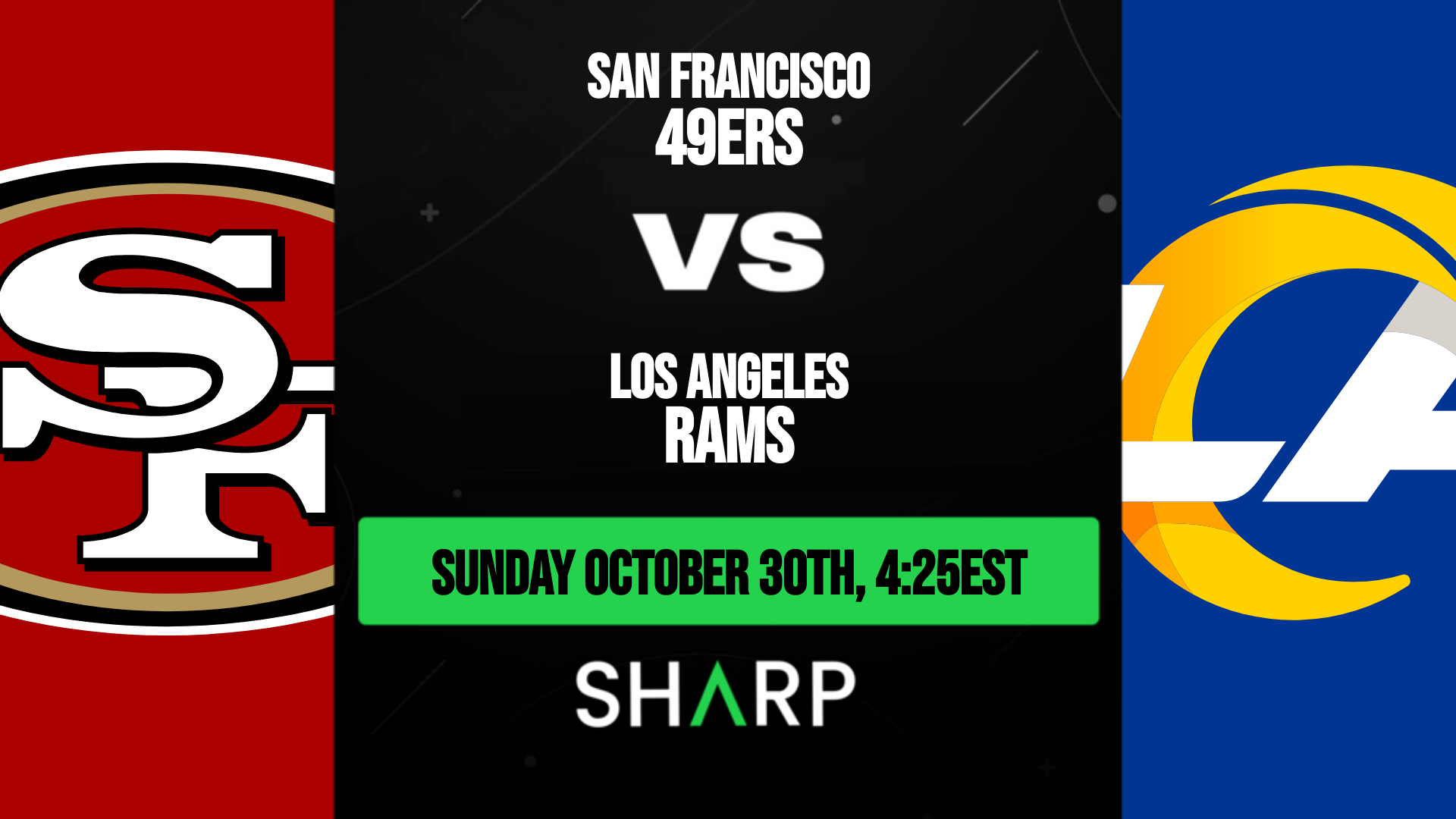 San Francisco 49ers vs Los Angeles Rams Matchup Preview - October 30th, 2022