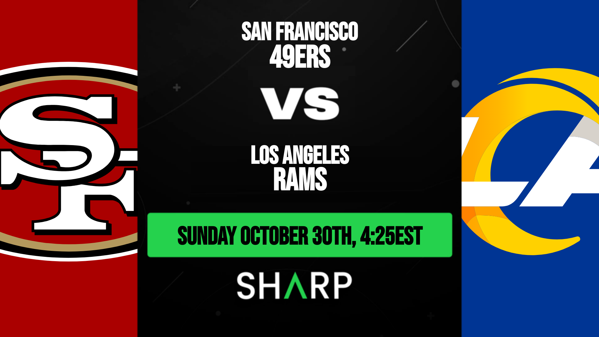 San Francisco 49ers vs Los Angeles Rams - October 30, 2022