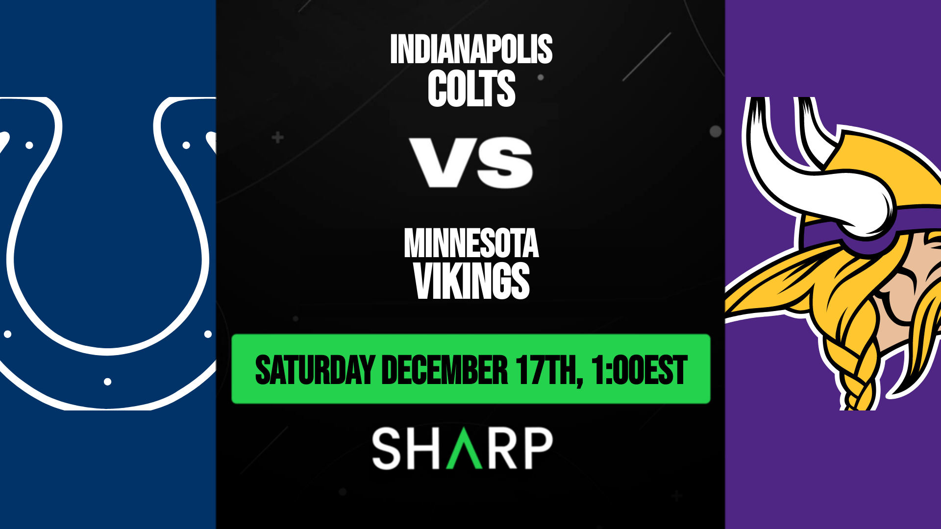 Vikings vs. Colts gets flexed to Saturday, December 17th