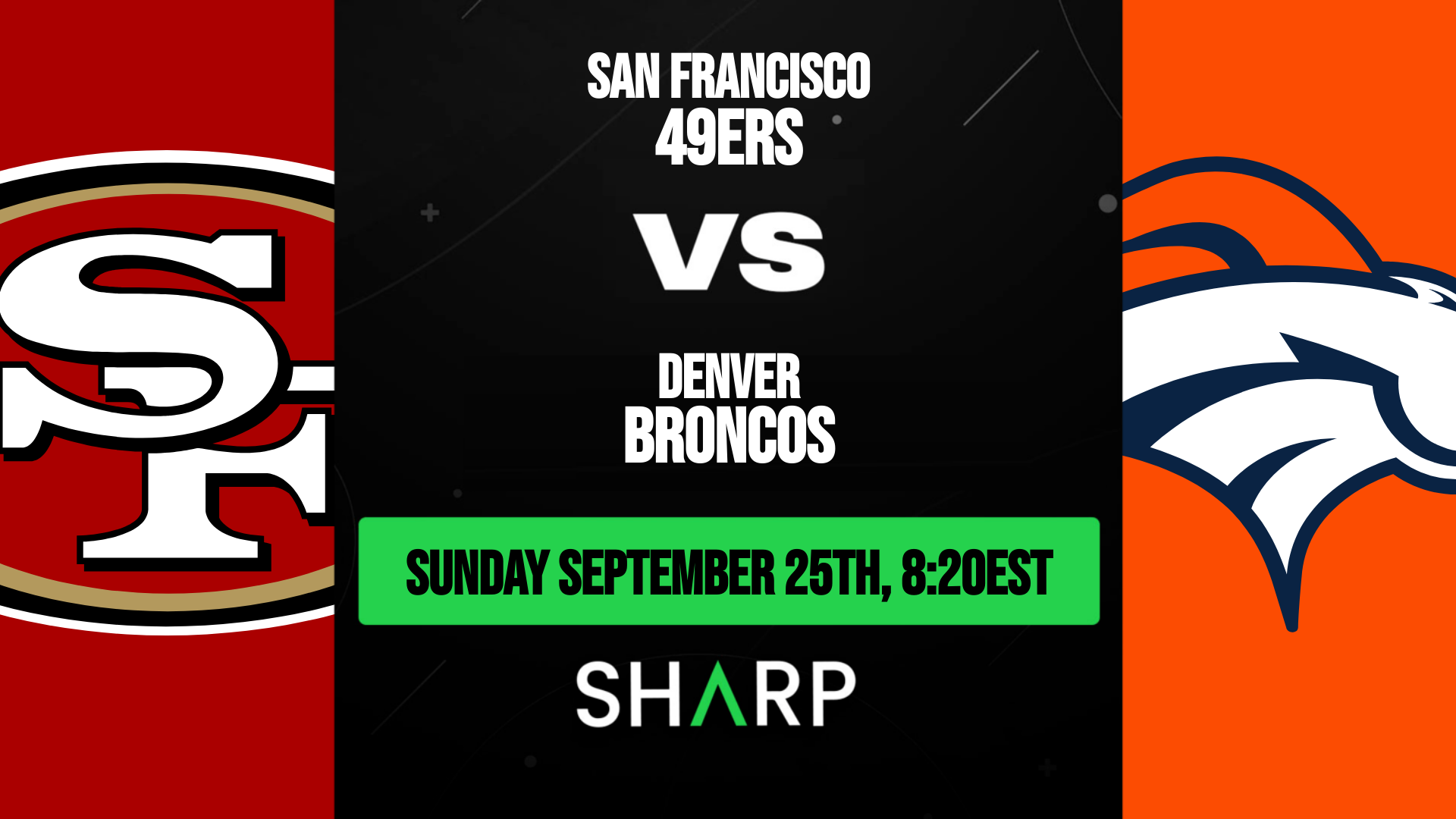 San Francisco 49ers vs. Denver Broncos FREE LIVE STREAM (9/25/22