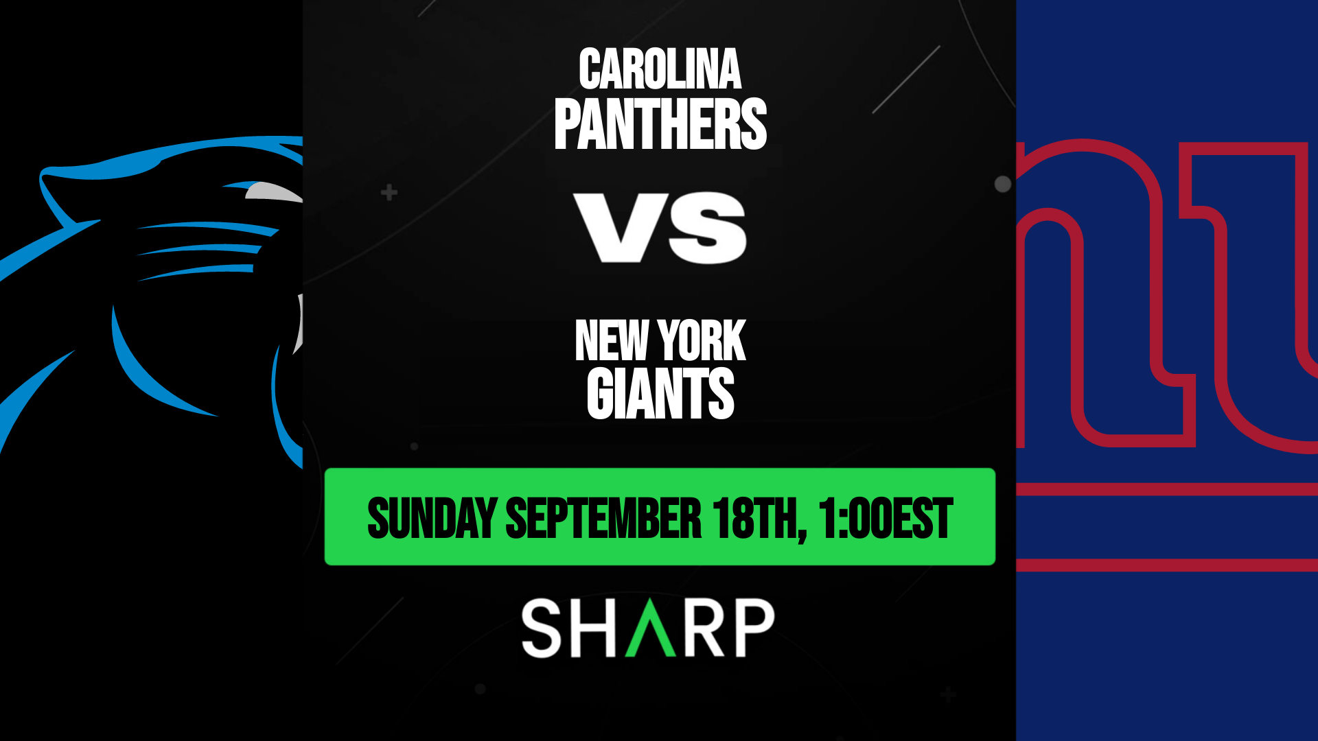 Carolina Panthers vs New York Giants - September 18, 2022