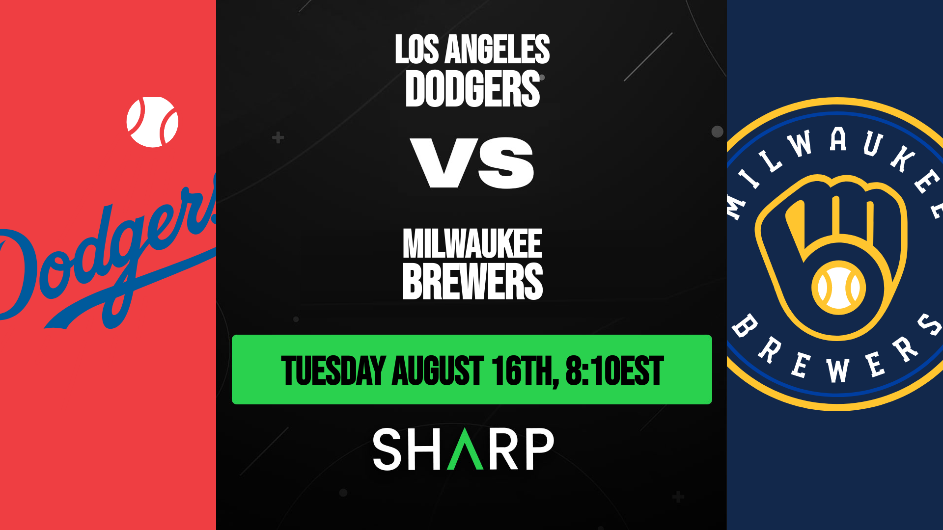 Los Angeles Dodgers @ Milwaukee Brewers Matchup Preview - August 16th, 2022