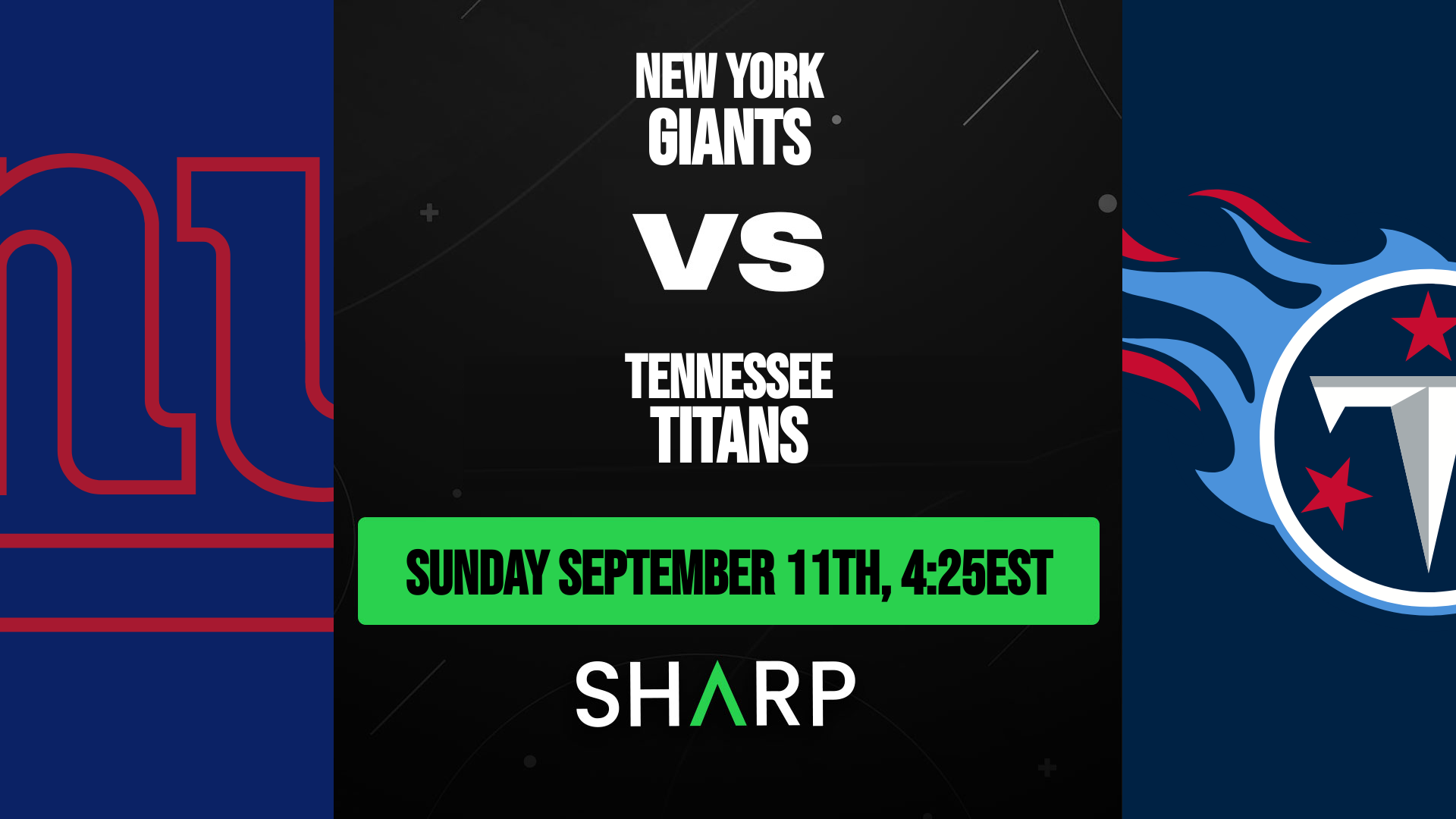 New York Giants vs Tennessee Titans - September 11, 2022