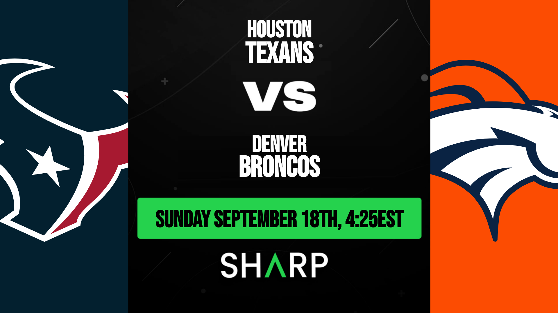 nfl sep 18 2022 broncos vs texans