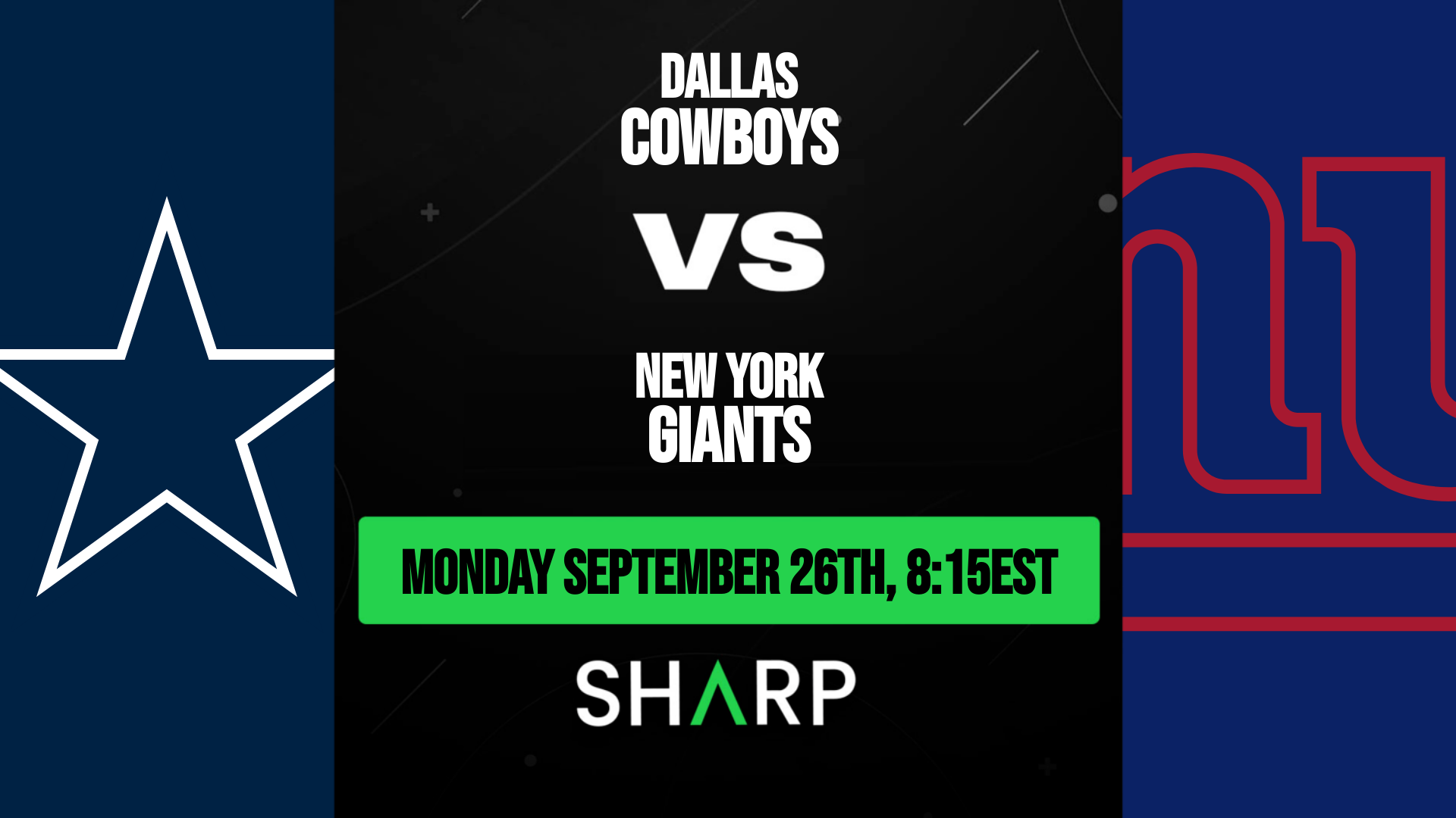 cowboys vs giants sept 26