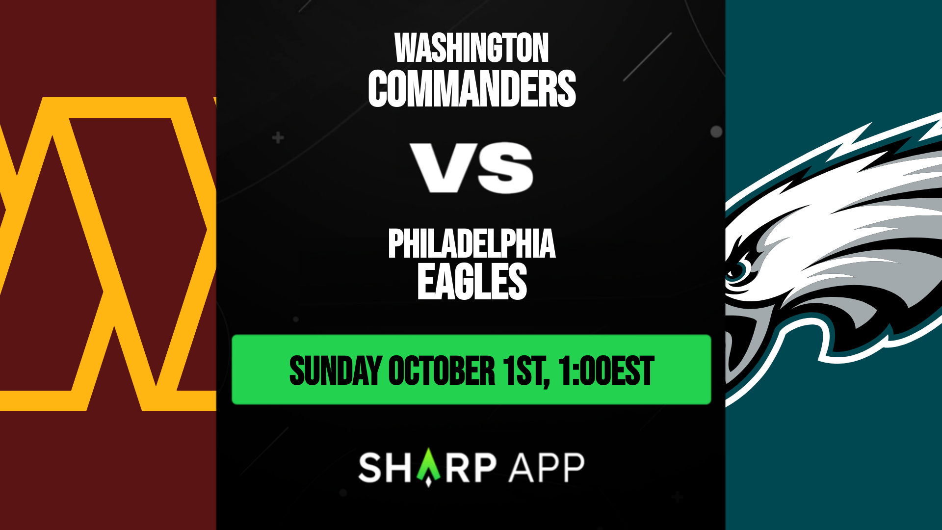 Eagles vs. Commanders Prediction: Expert Picks, Odds, Stats & Best Bets -  Sunday, October 1, 2023 - Bleacher Nation