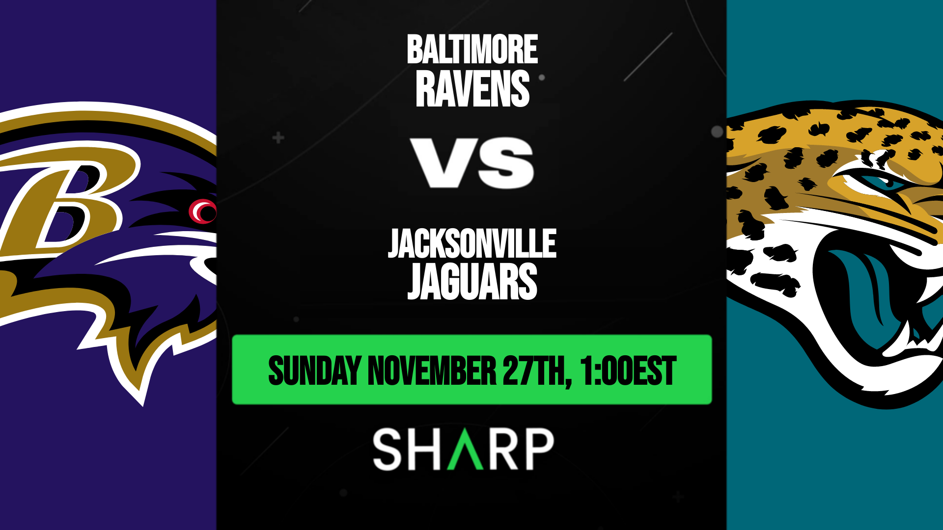 Ravens vs. Jaguars: November 27, 2022