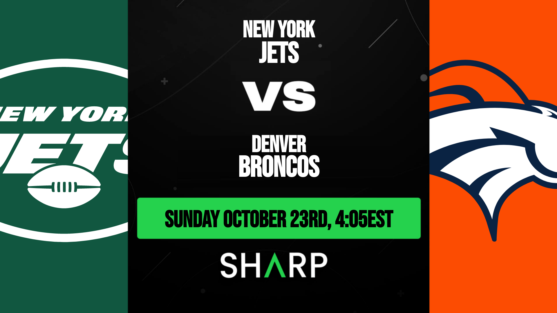 New York Jets vs Denver Broncos - October 23, 2022