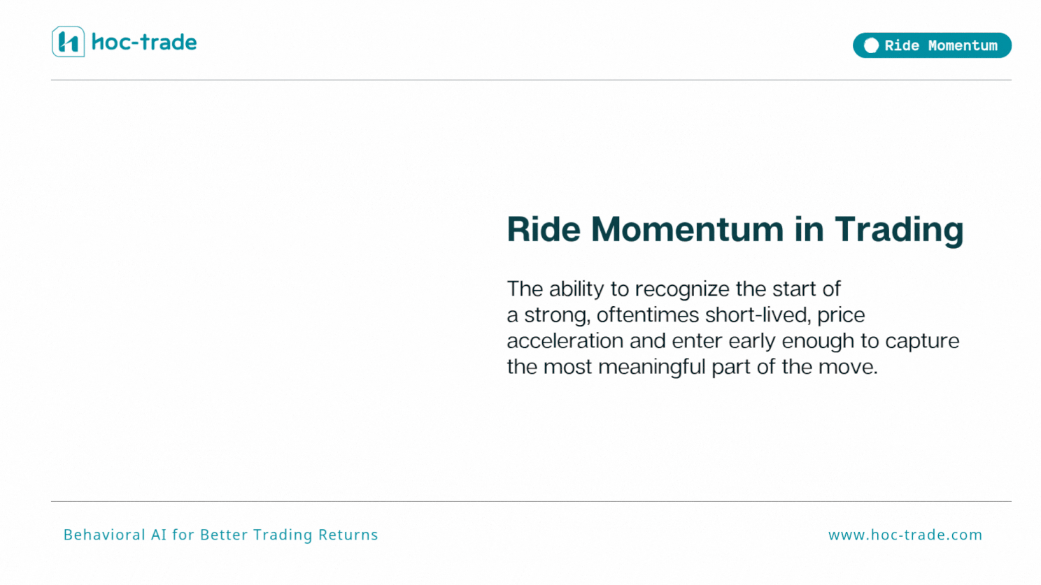 Riding Momentum in Trading