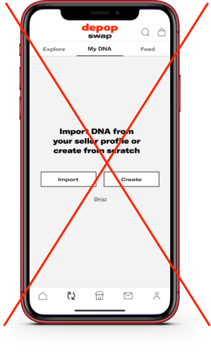 Hi-Fi usability testing iteration regarding DNA screen (After)