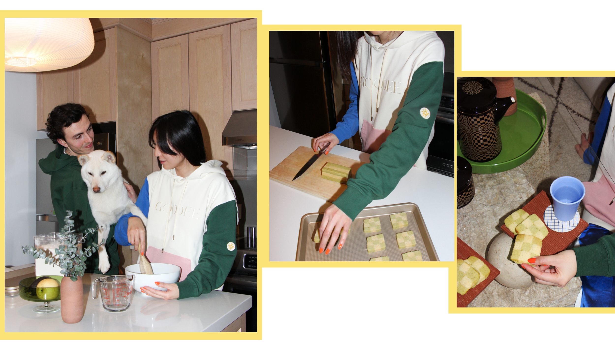 Mel & Liam Yellow collage