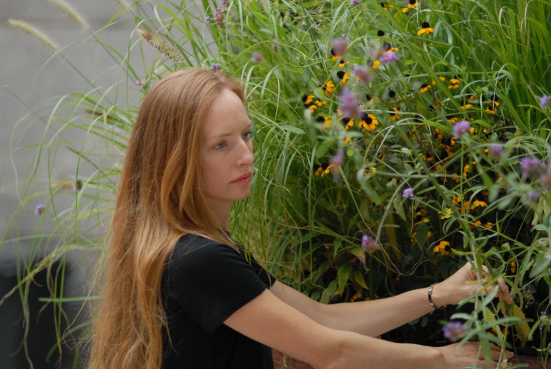 Photography courtesy of Tarik Malak. Marie Salembier working on rewilding the Rockefeller Center