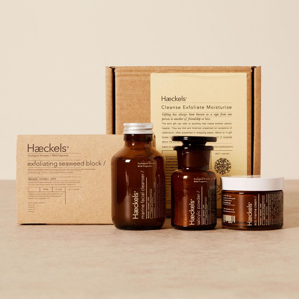 Cleanse, Exfoliate & Moisturize Gift Set by Haeckels
