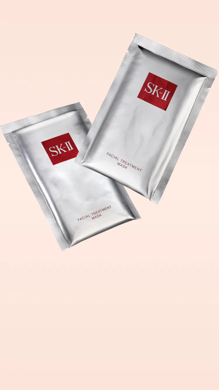 Moisturize face with SK-II Facial Treatment Mask