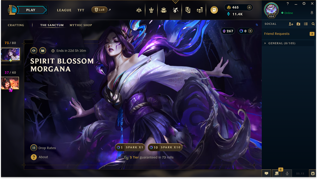 a picture of the sanctum in-game