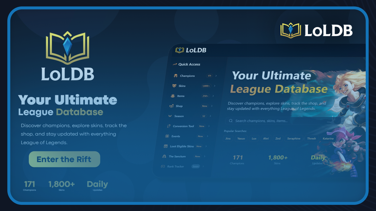 What Is LolDB? Your Ultimate League of Legends DataBase