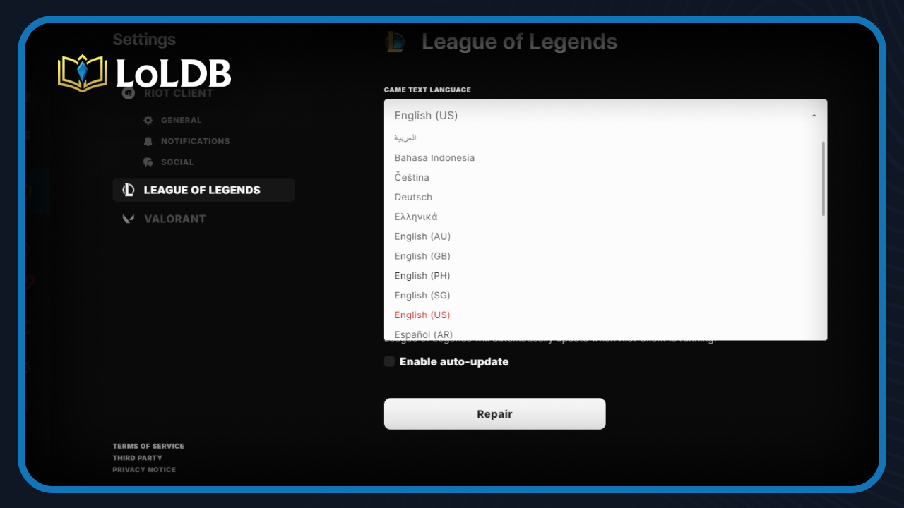 How to Change Language