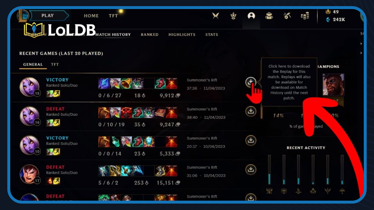 Watch Your Own Replays