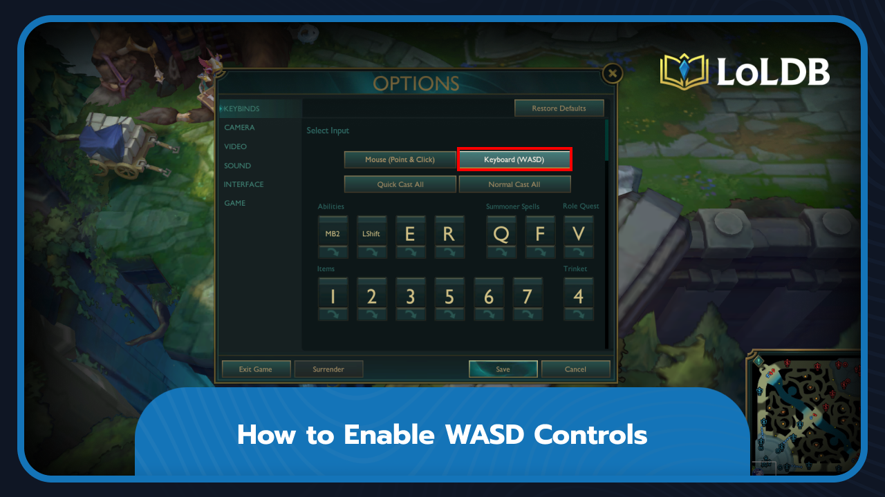 How to Enable WASD Controls
