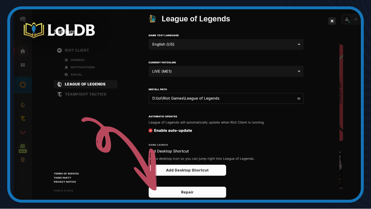 How to Repair LOL Using the Built-in Tool