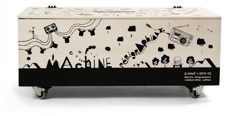 ELSHOPO x LOWORKS silkscreen machine