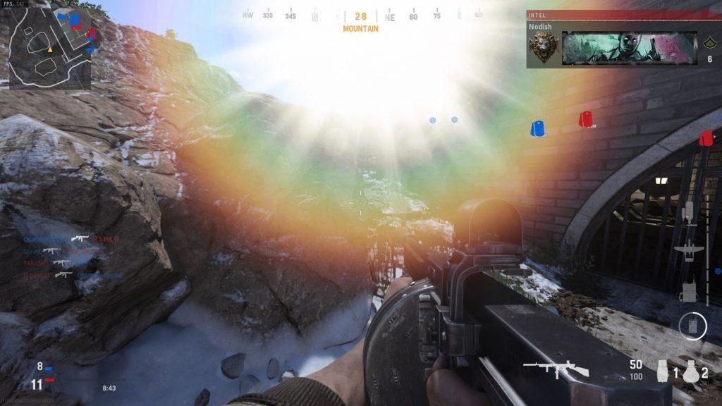 Un sunflare sur call of