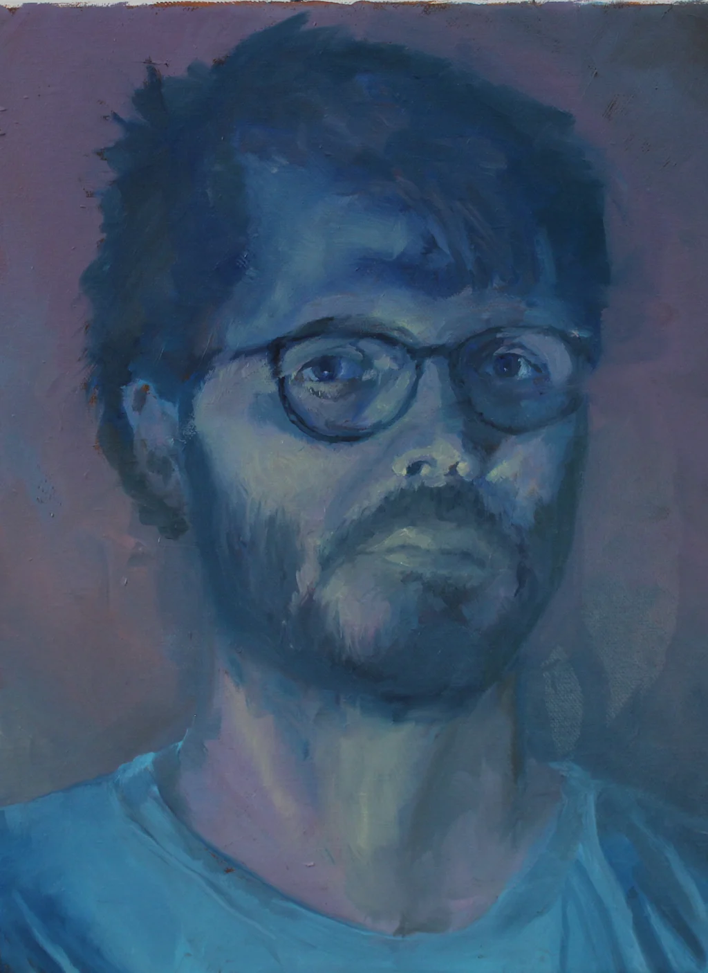 Self Portrait in Blue
