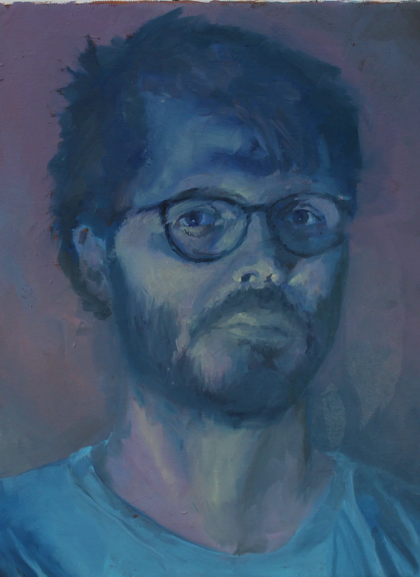 Self Portrait in Blue