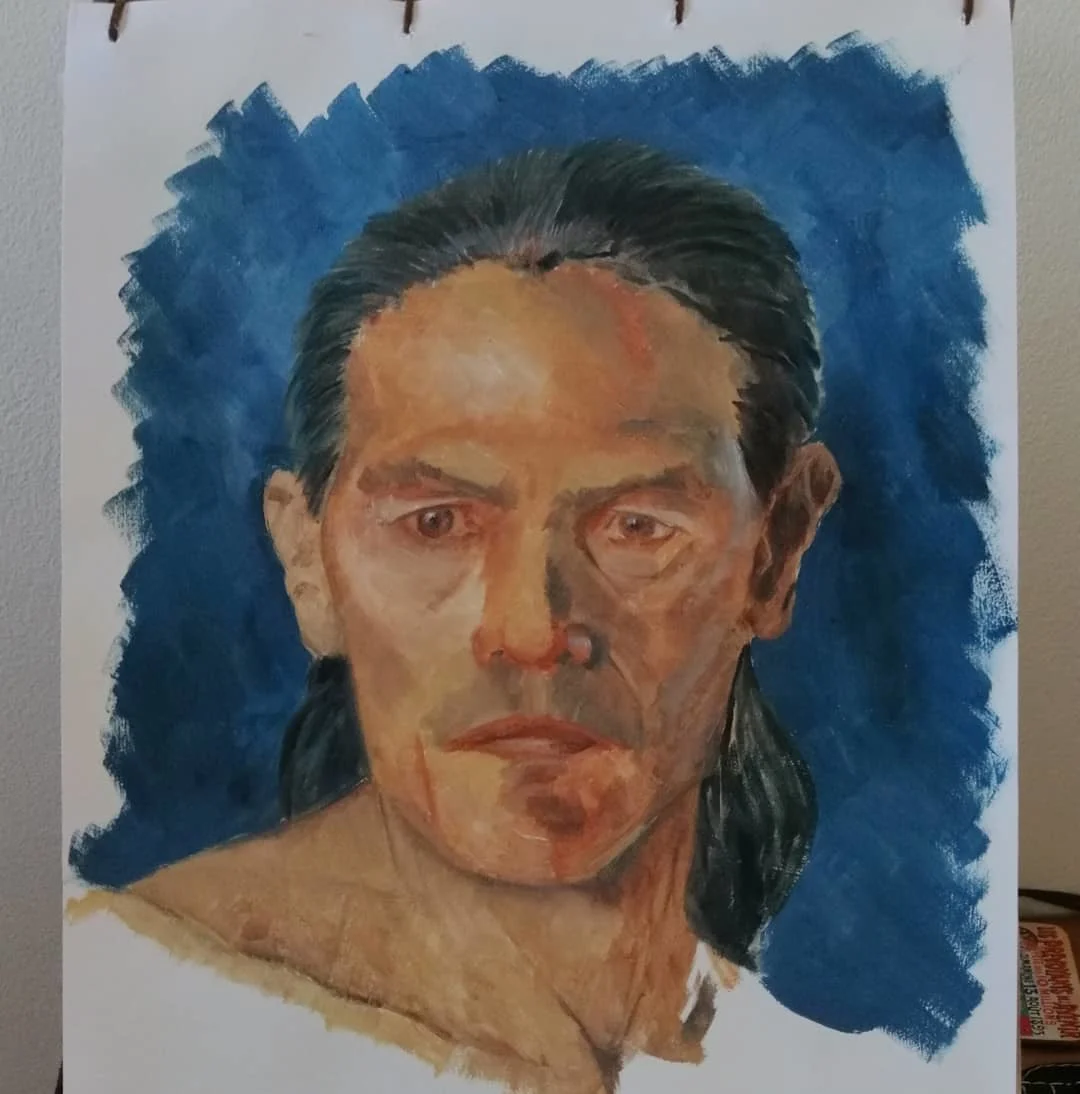 Man looking straight