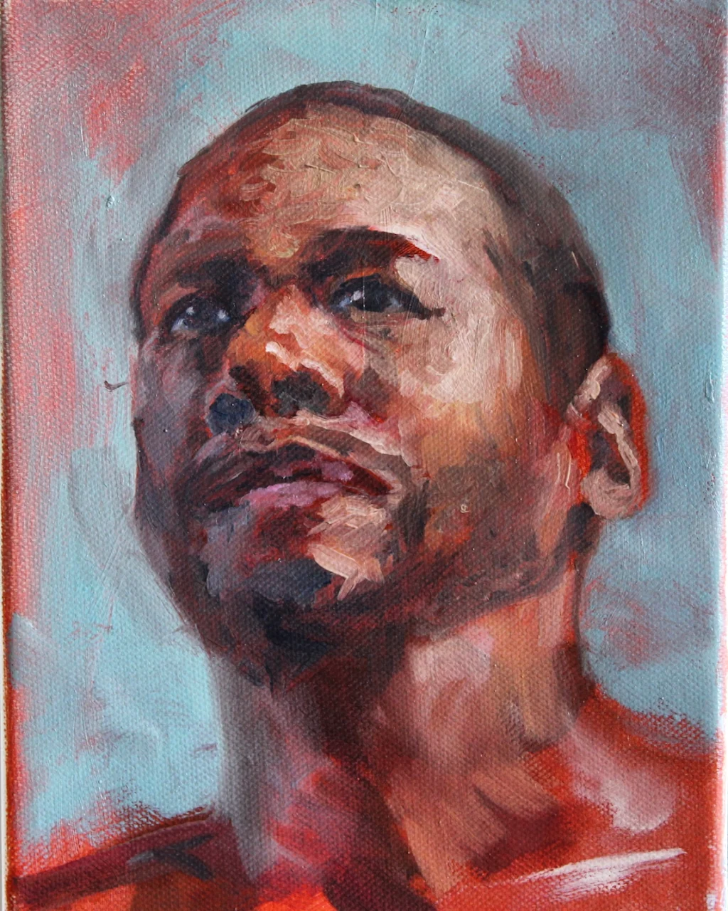 Man looking up 2