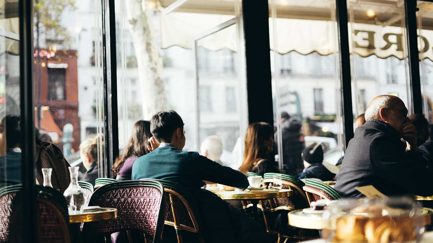Restaurant interior in Paris