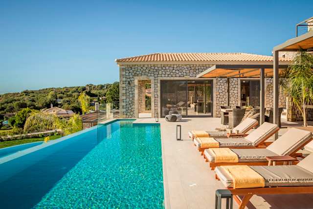 Sunset Kaleidoscope, Plum Guide home in Kefalonia, Greece