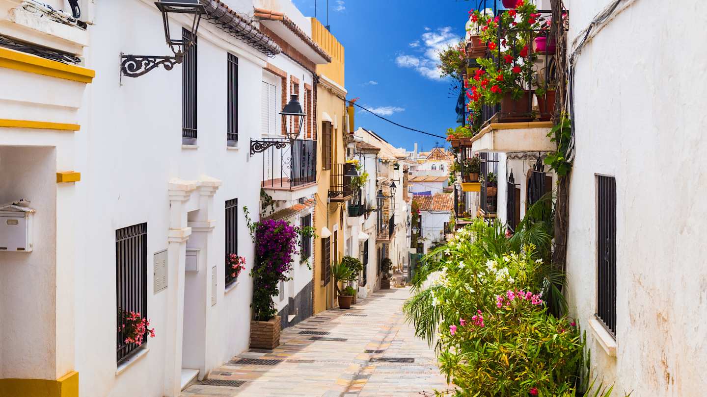 Street in Marbella, Malaga, Spain