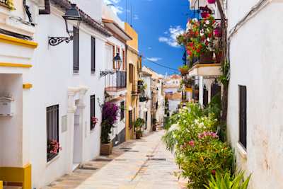 Street in Marbella, Malaga, Spain