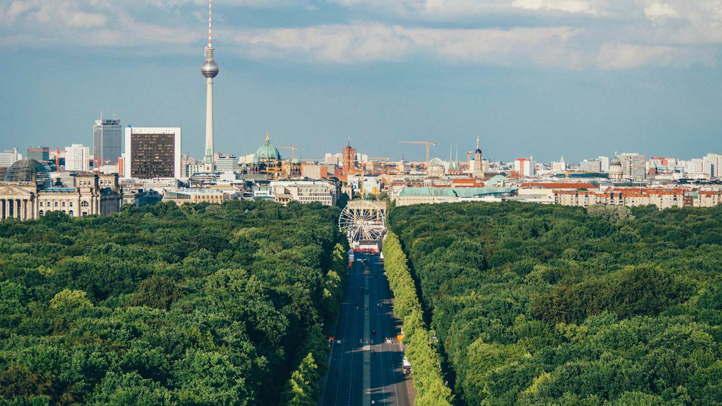 View of Berlin and the Berliner Fernsehturm