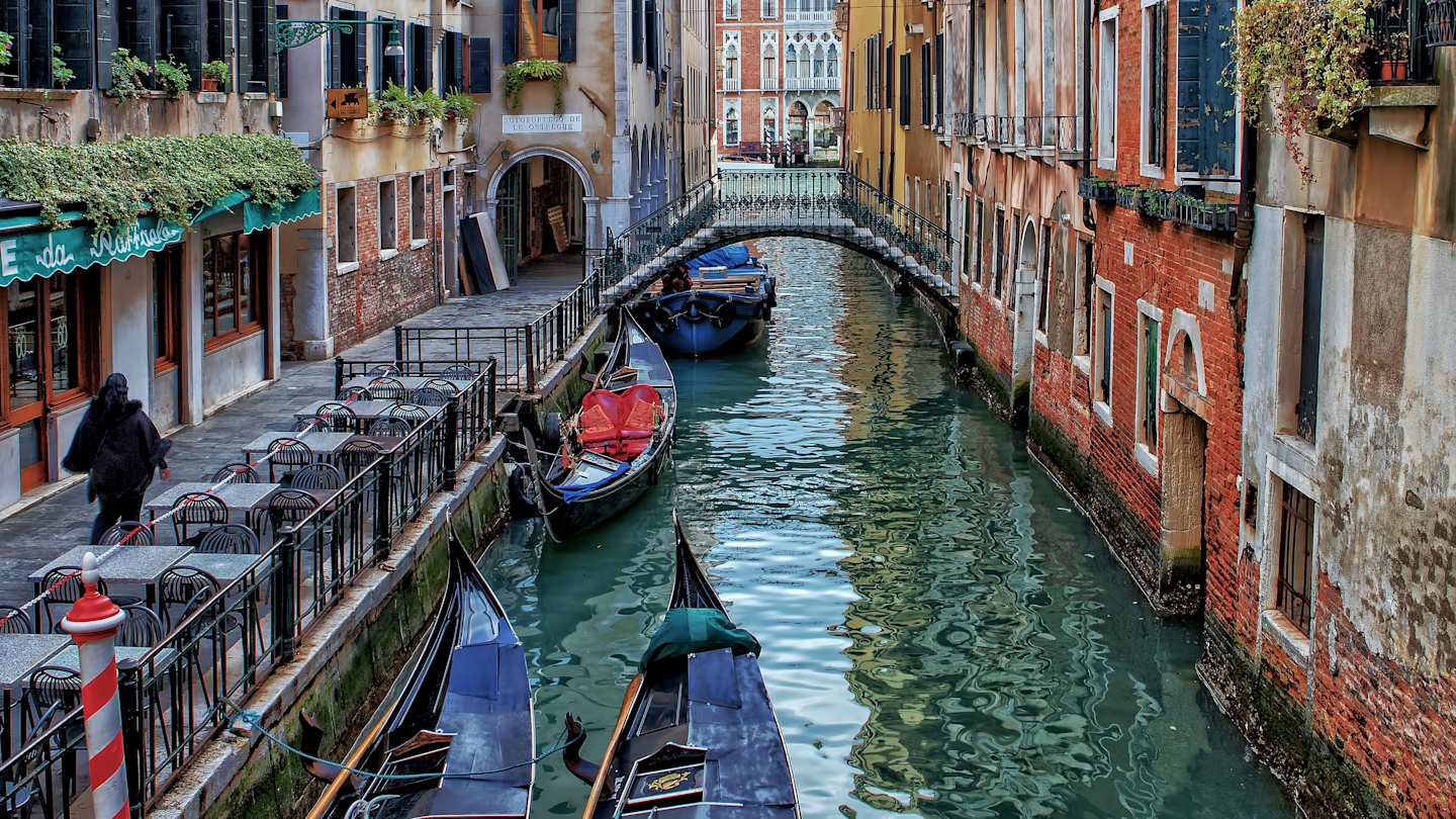 Gondolas in Venice