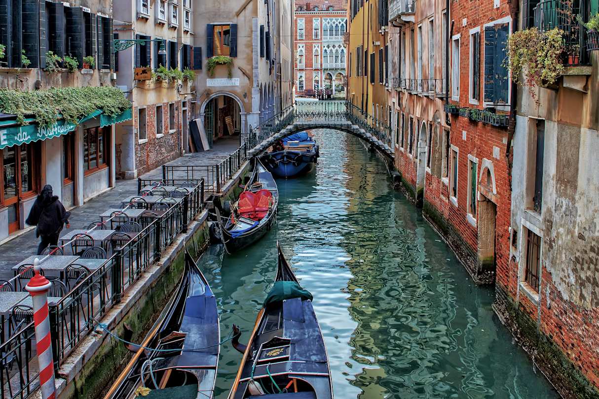 Gondolas in Venice
