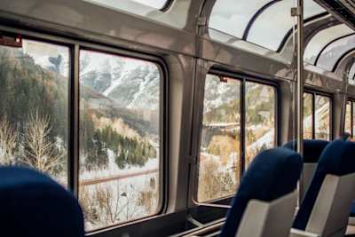 Interior of an Amtrak train