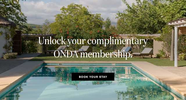 Plum Guide x ONDA banner.