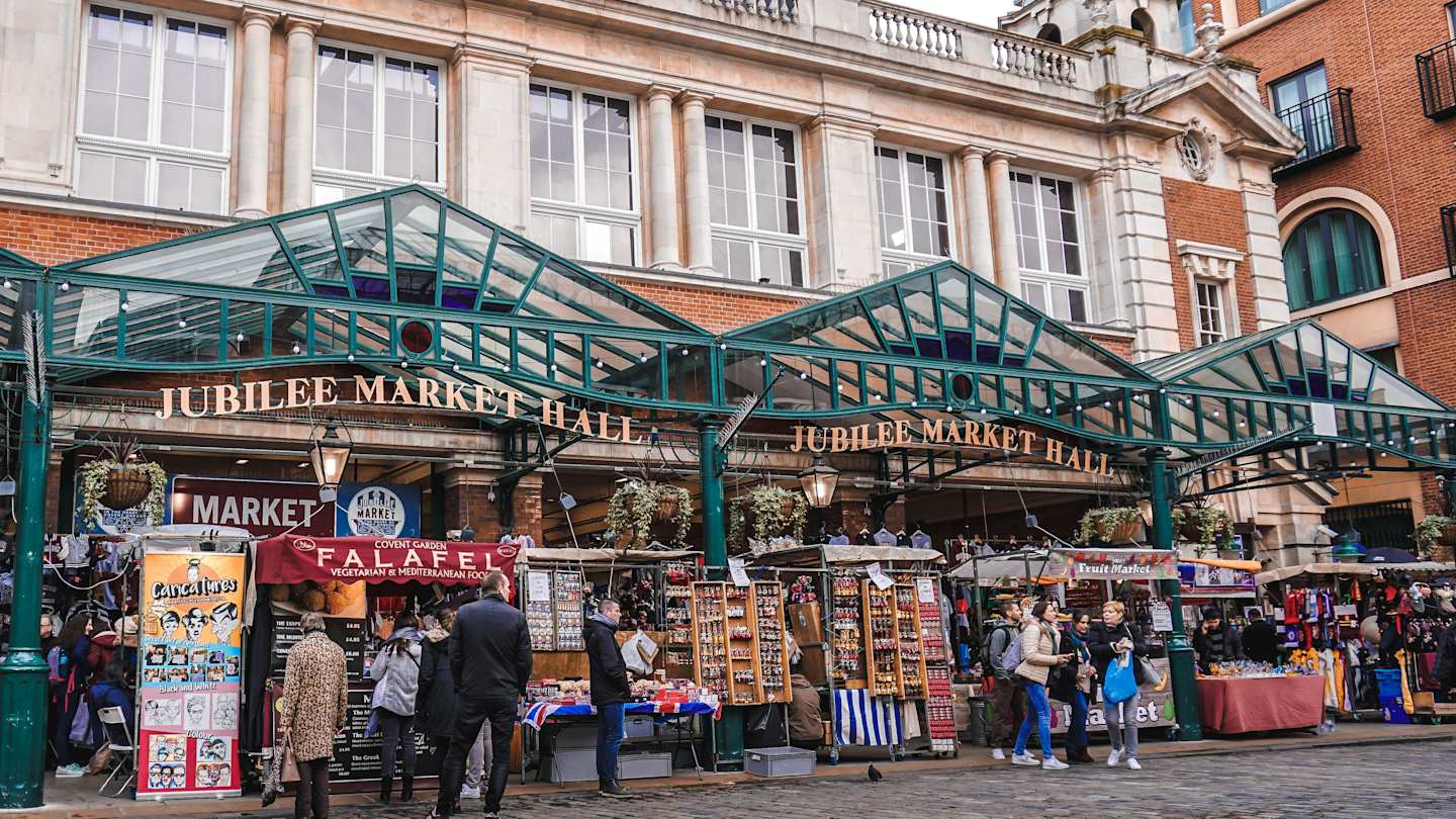 Covent Garden stalls, London