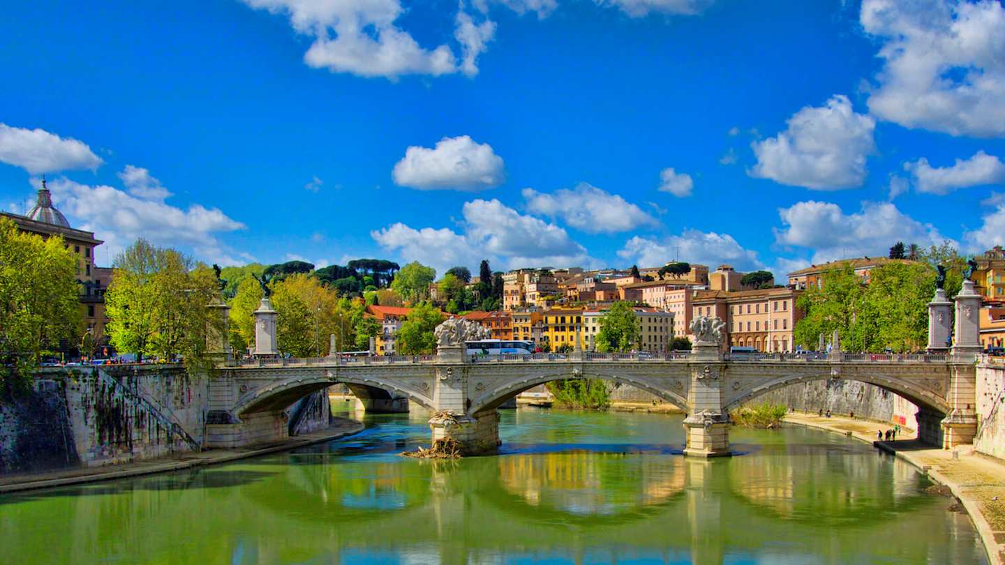 The Tiber, river in Rome
