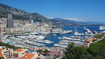 Port with boats in Monaco, French Riviera, France