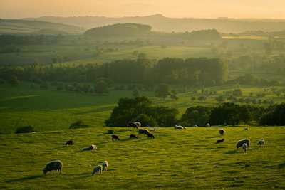 Spring Evening over the Yorkshire Dales, UK