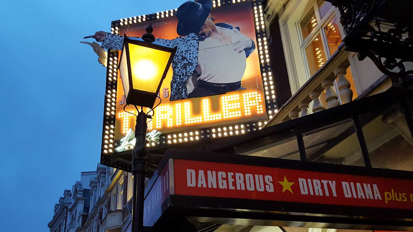 Thriller musical sign, London